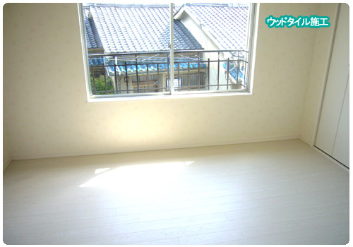 ウッドタイル施工完成